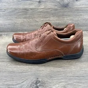 Cole Haan Mens Leather Brown Lace Up Oxford Dress Shoes Size 10.5 M Cole Haan Mens Shoes Size 10.5 M Wing Tip Dress Shoes Brown  main image 2